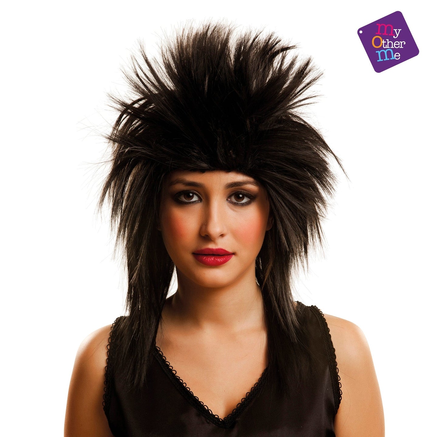 80s Rock Star Wig - Black