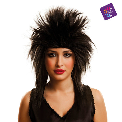 80s Rock Star Wig - Black