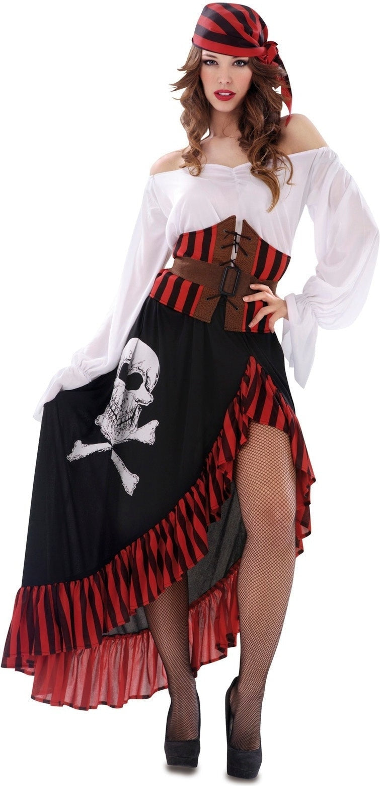 Costume De Pirate Avec Bandana - Femme