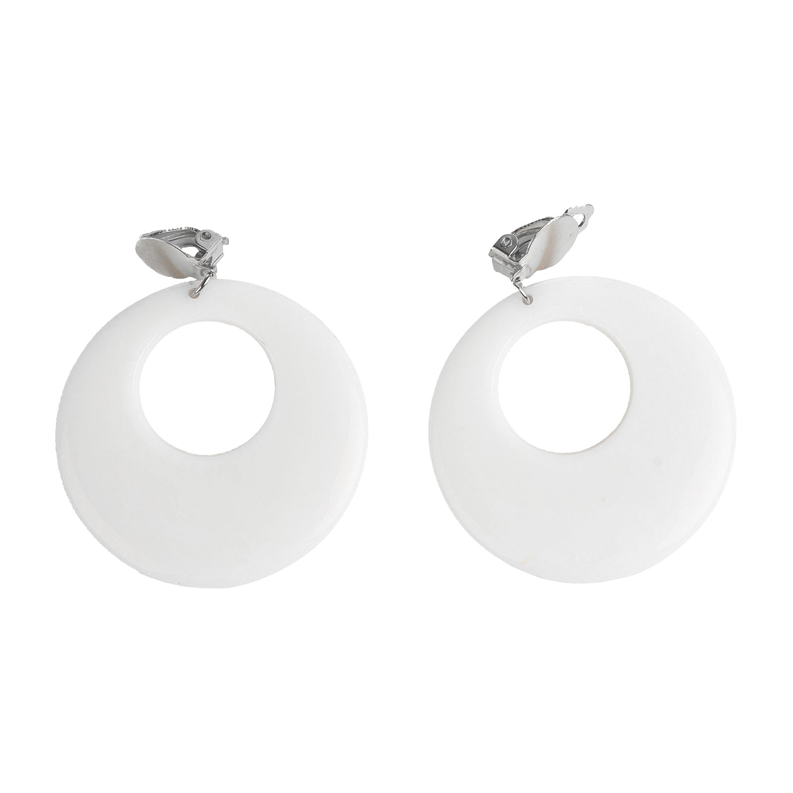 Boucles Oreilles Flamenca Blanches