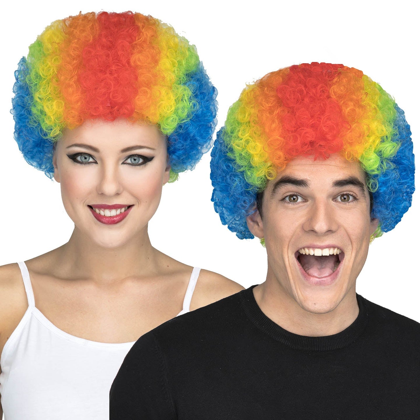 Multicolored Clown Wig
