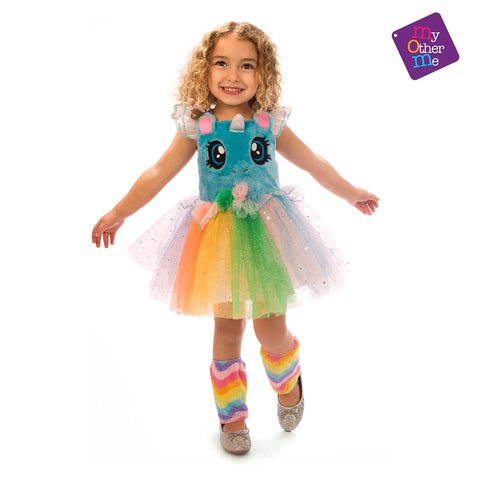 Pink Little Eyes Unicorn Costume - Girl