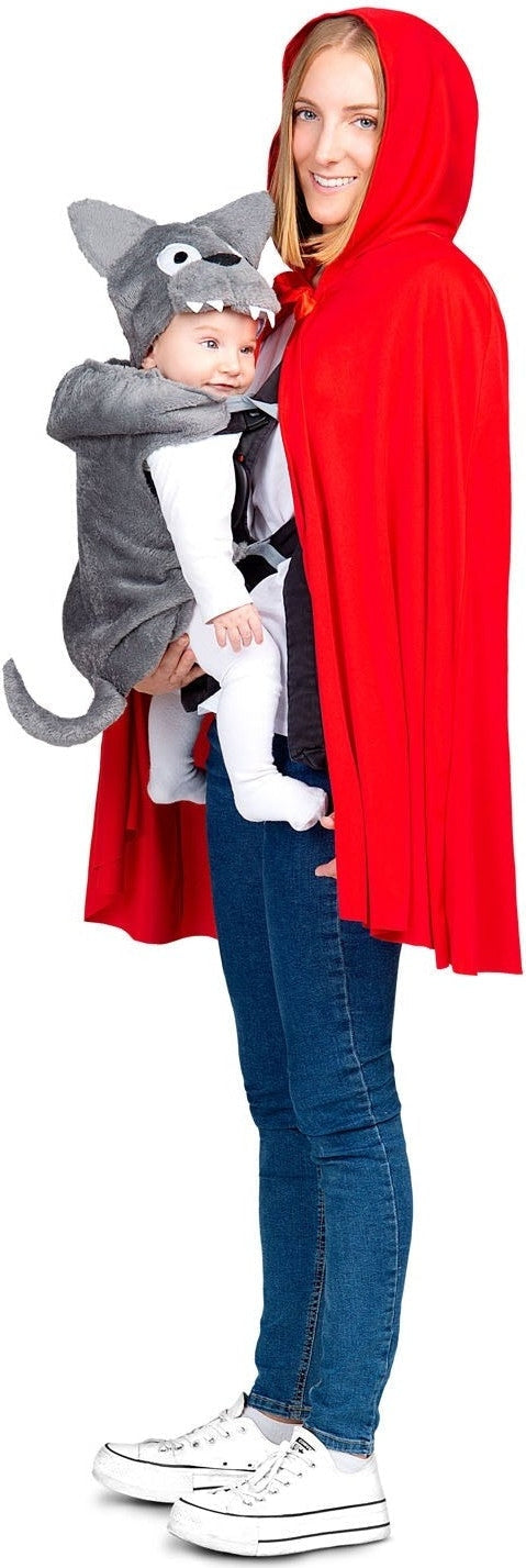 Costume De Petit Chaperon Rouge & Couverture De Porte-bébé Petit Loup
