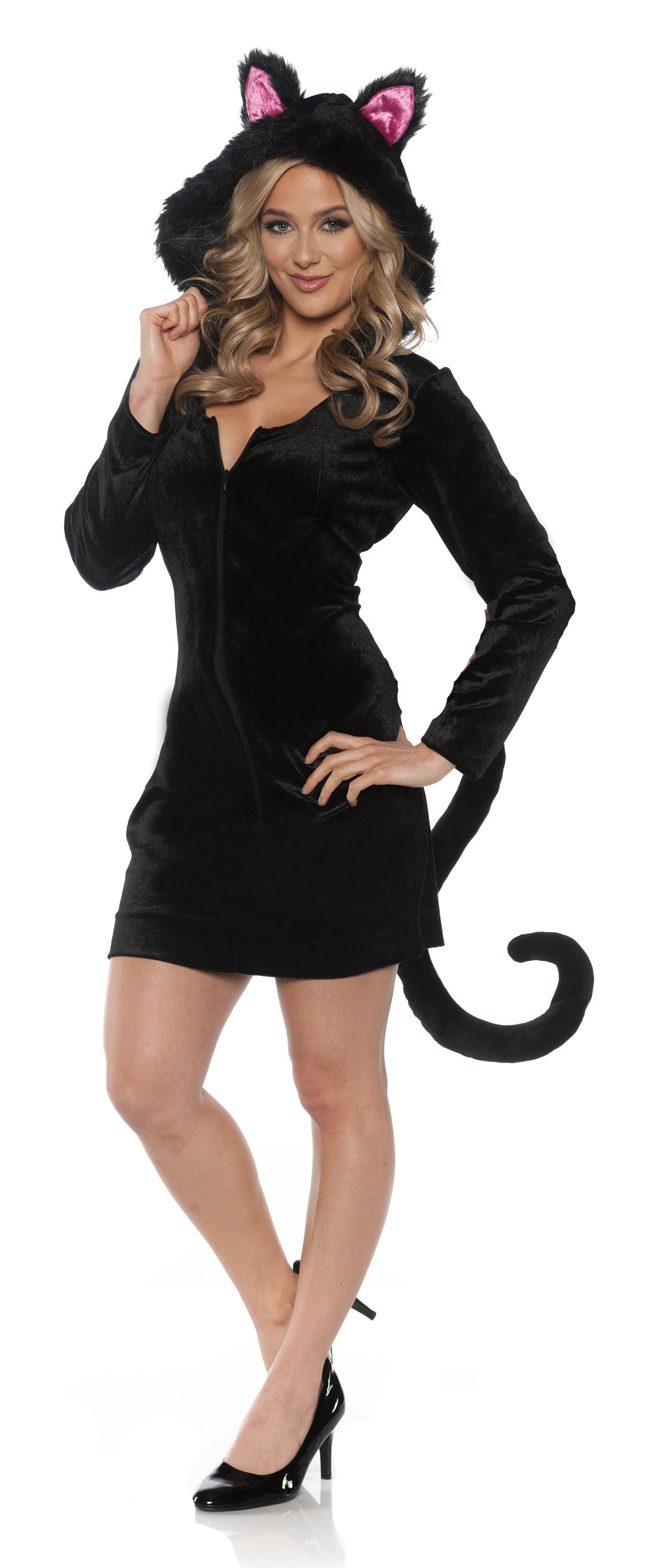 Mini-robe chat noir - Femme