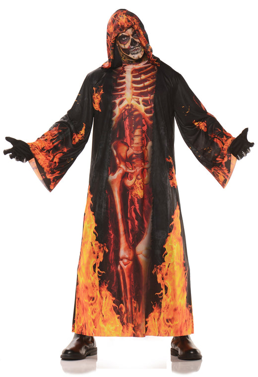 Costume robe photoréaliste enfer – Homme
