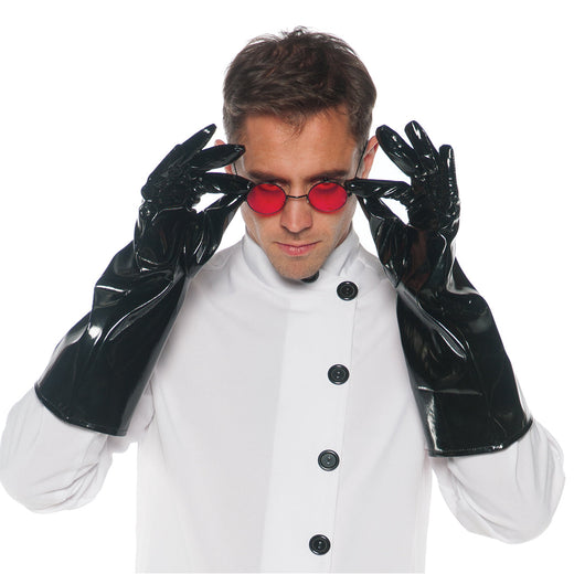 Gants en vinyle noirs