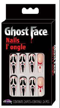 Ongles Ghost Face - Modèle 2