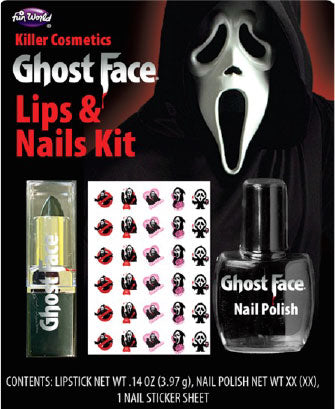 Ensemble lèvres et ongles Ghost Face