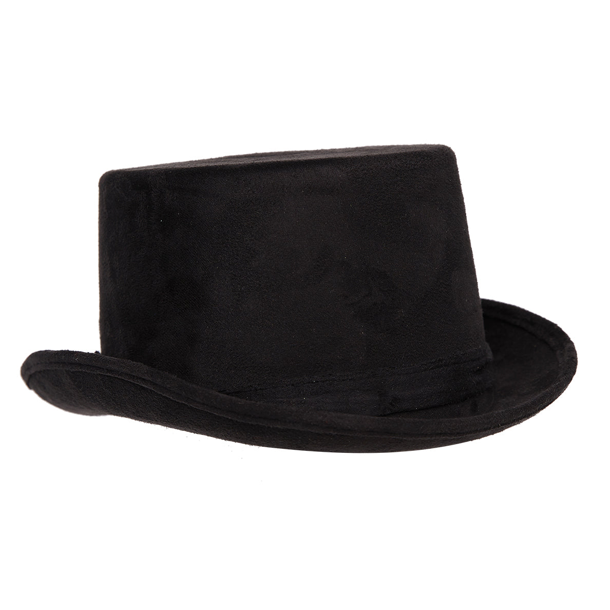 Haut-de-forme imitation suède - Noir