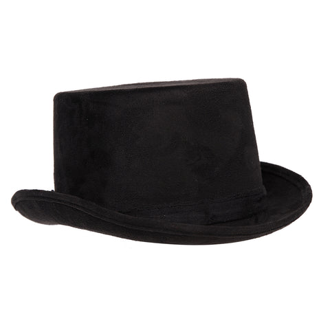 Haut-de-forme imitation suède - Noir
