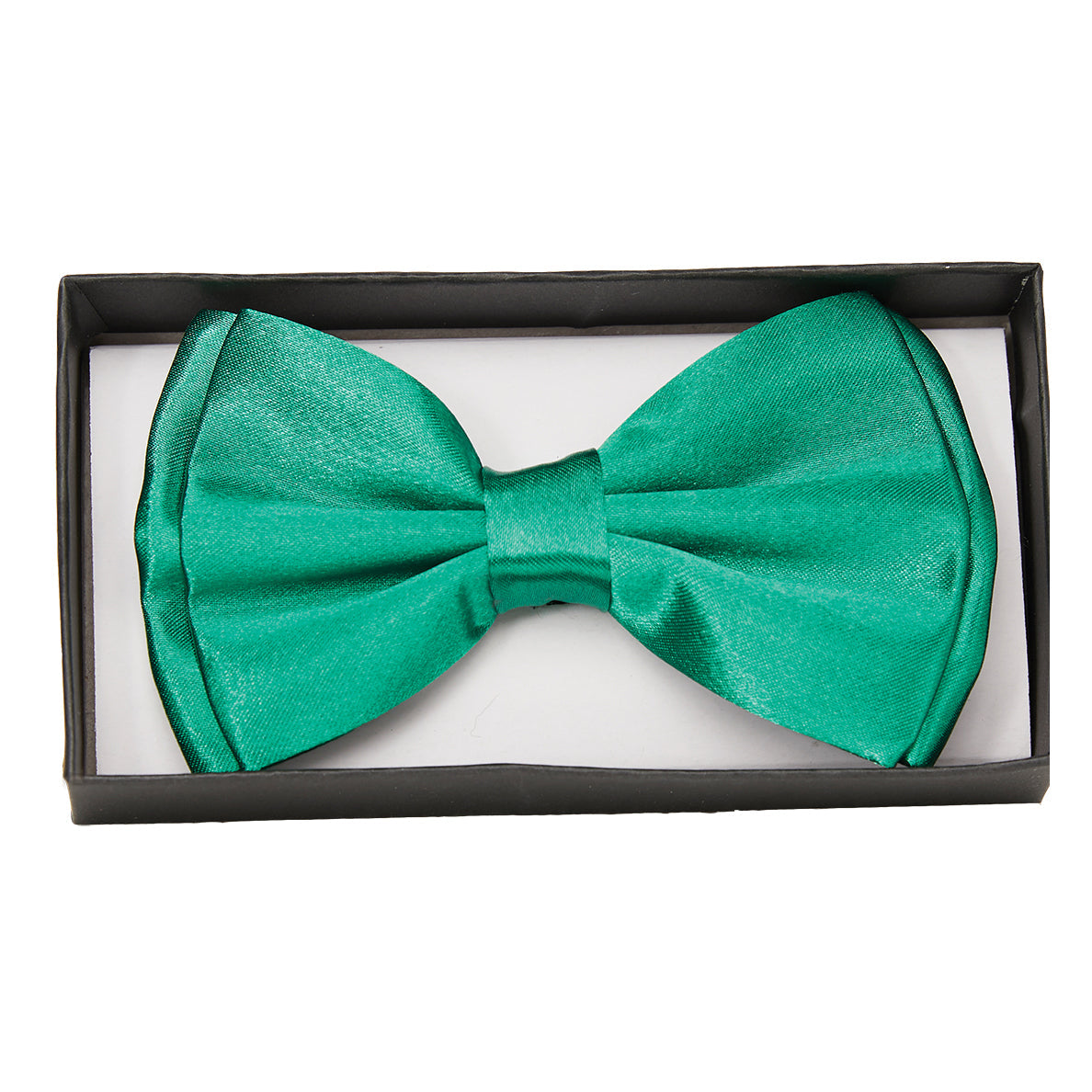 Green satin tie