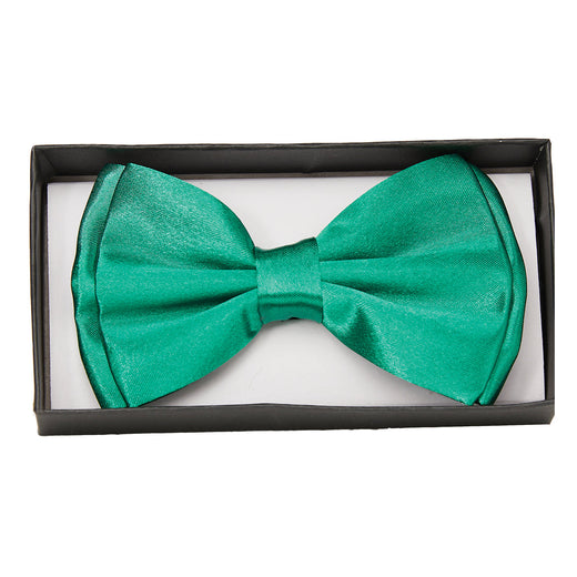 Green satin tie