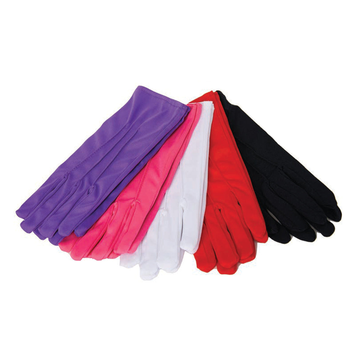 Gants courts mats blancs