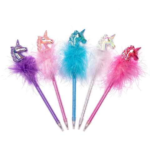 Iridescent Unicorn Pens, 24pcs Assorted