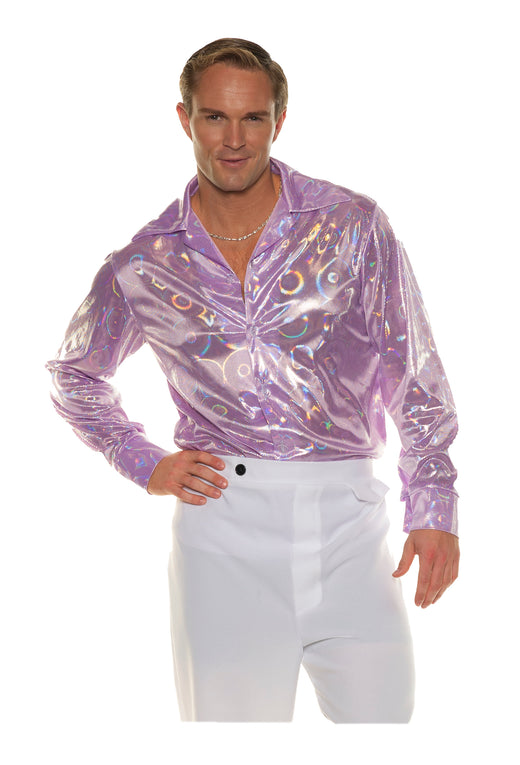 Disco shirt – Purple circles