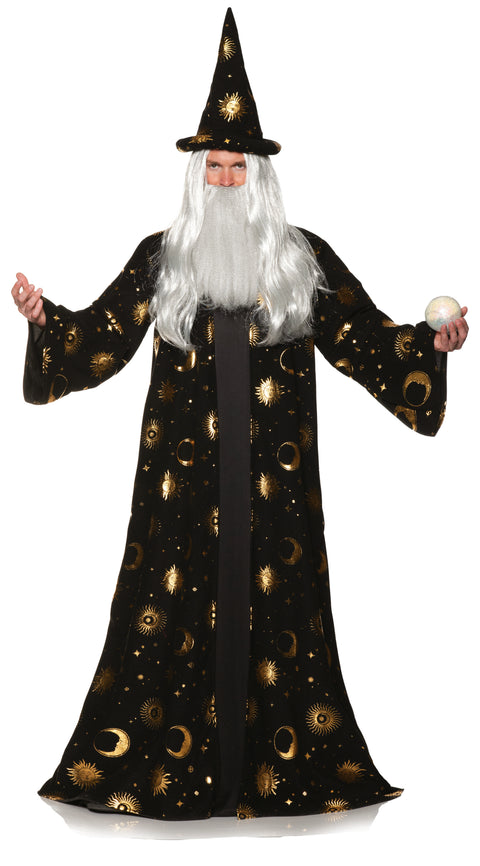 Robe de sorcier céleste - Noir