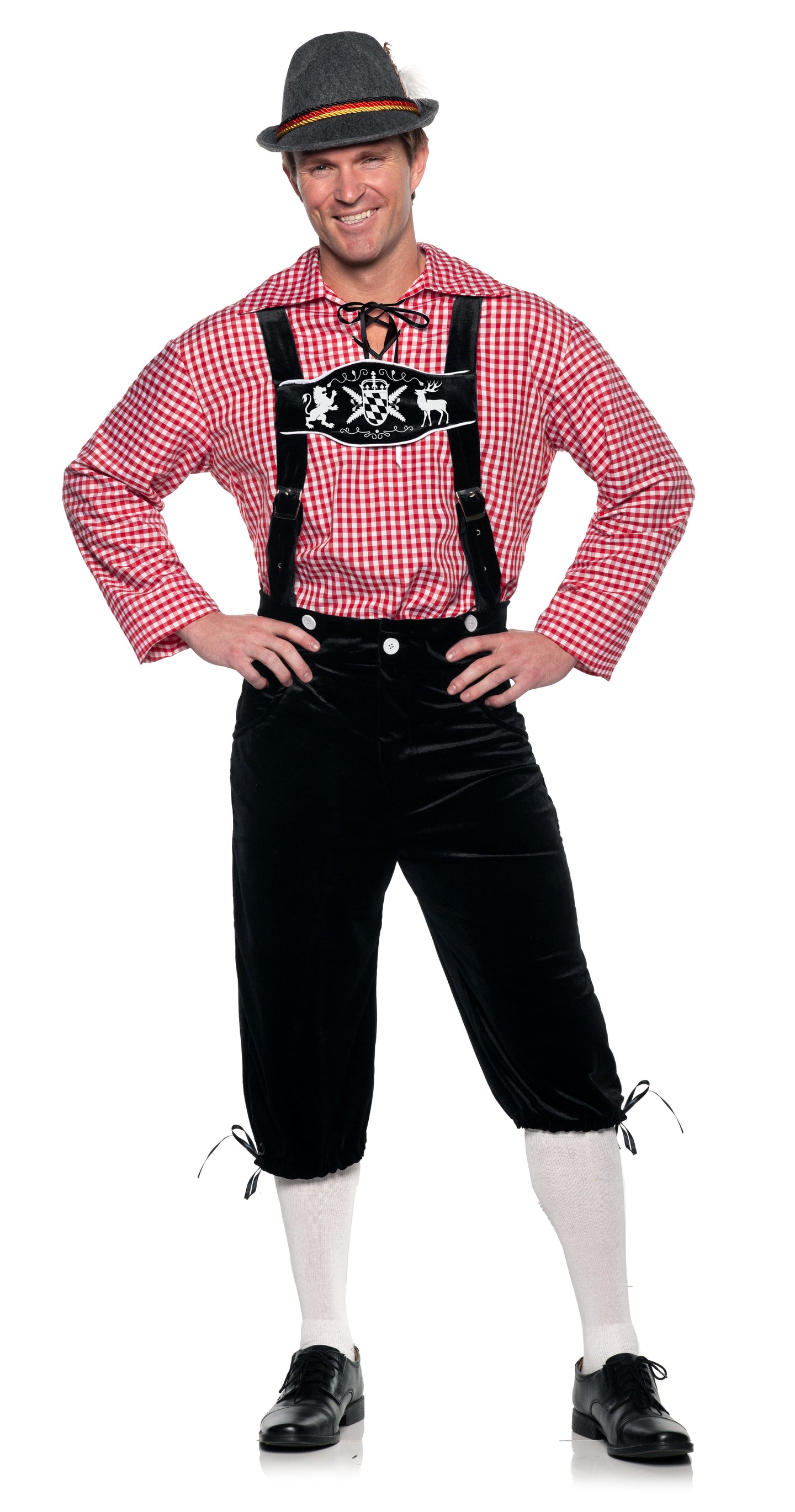 Deluxe lederhosen costume – Black
