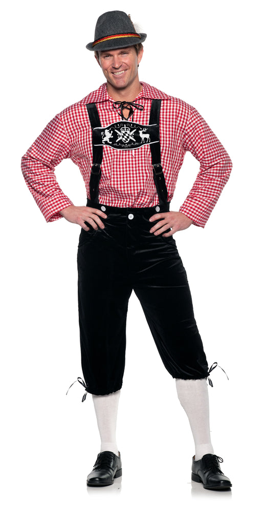 Deluxe lederhosen costume – Black