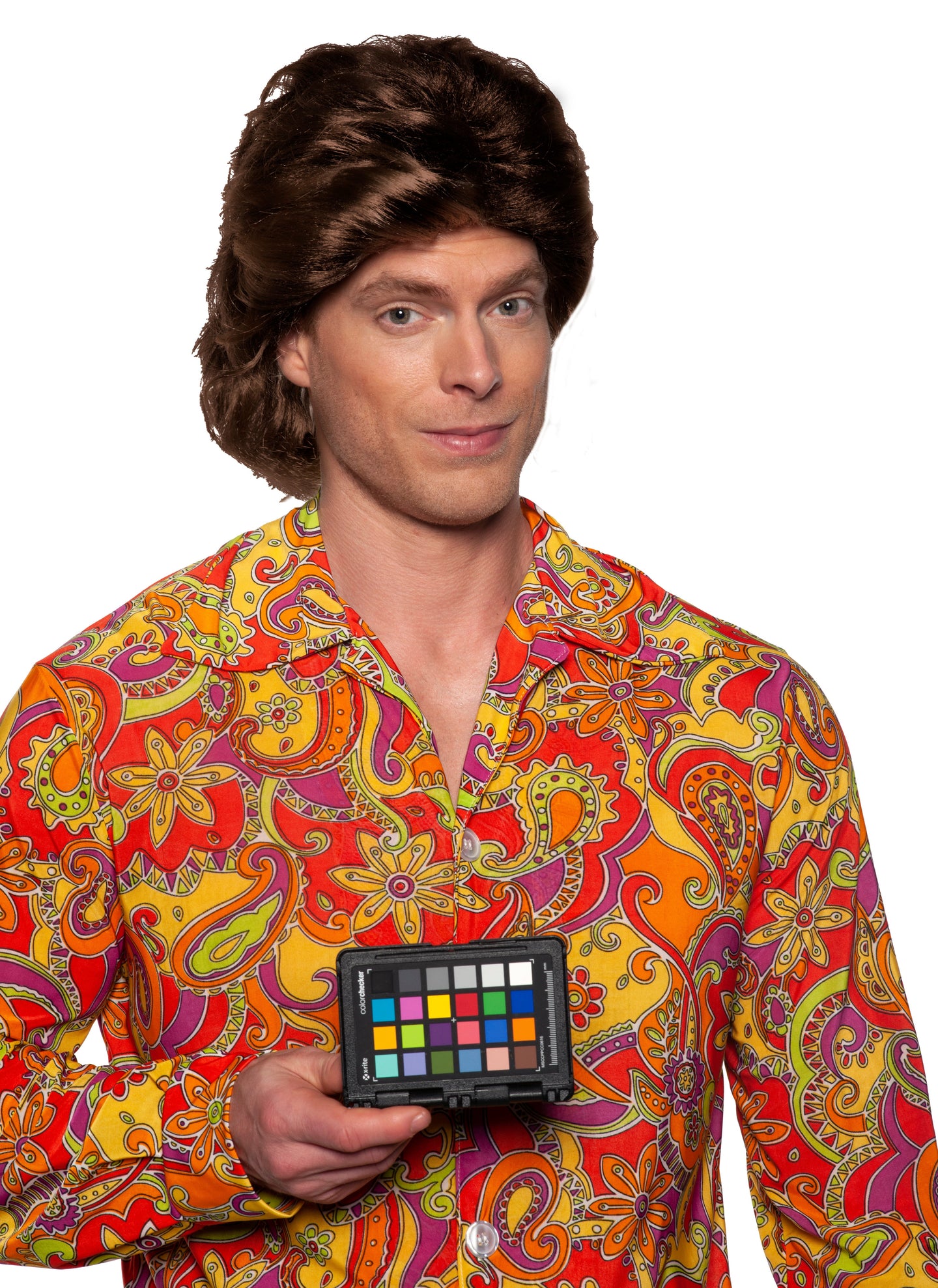 Perruque disco années 70/homme années 80 – brune