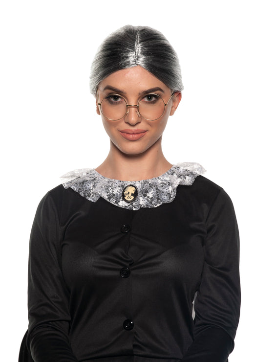 Perruque chignon vieille dame