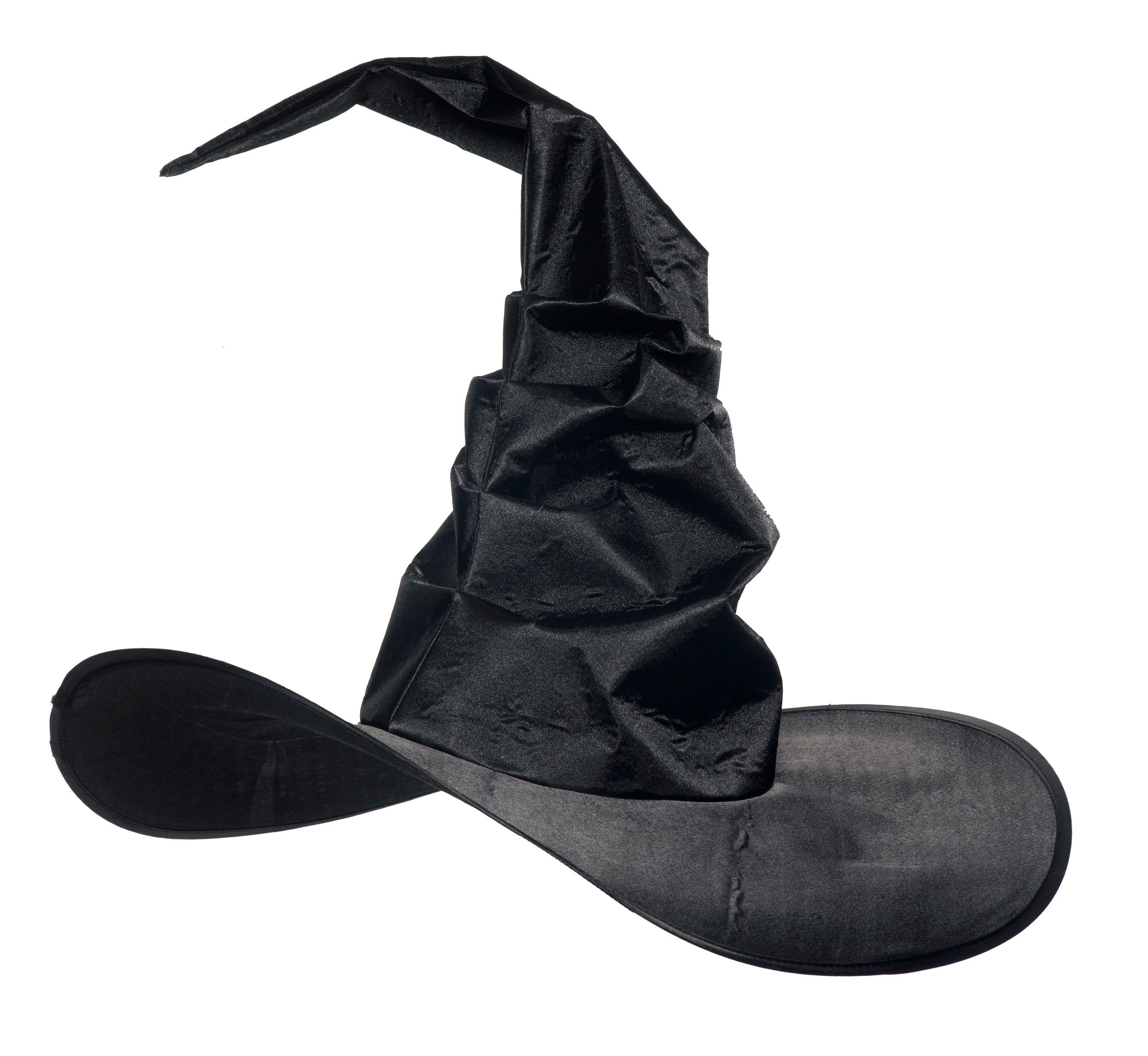 Curved witch hat – Black
