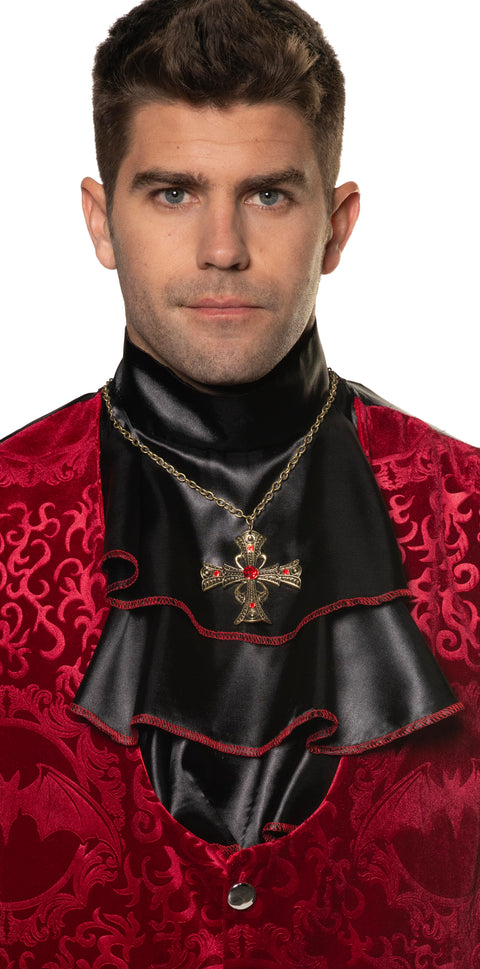 Collier croix de vampire