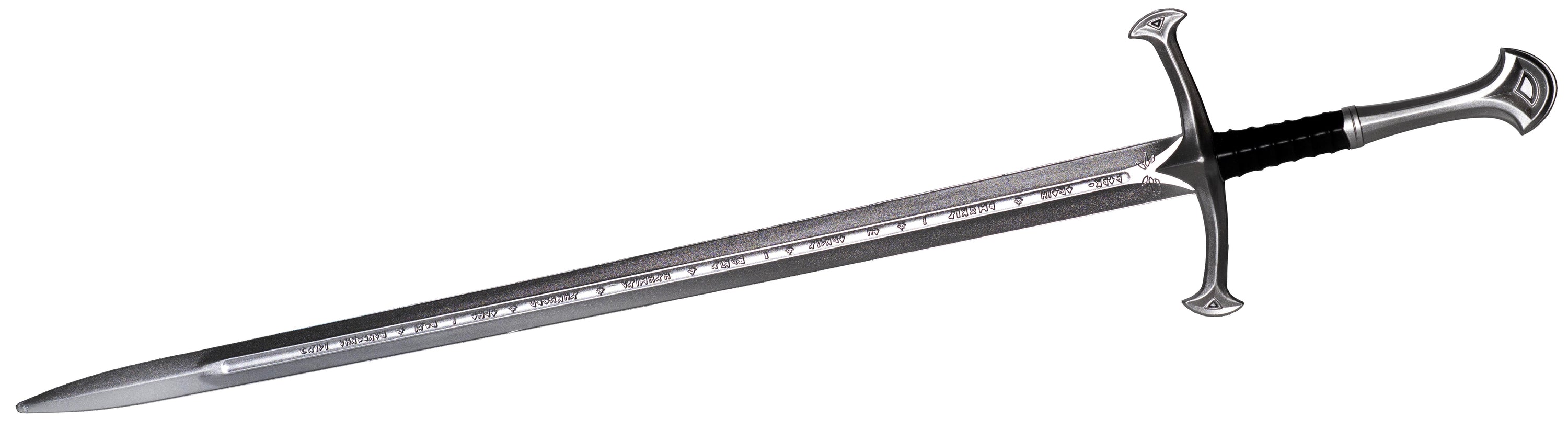 Épée mousse argent courbée
