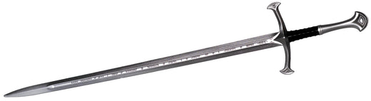 Curved silver foam sword