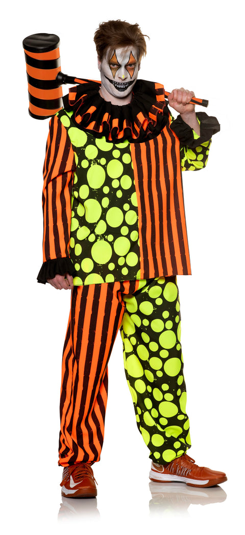 Costume de Clown Terreur Néon - Adulte
