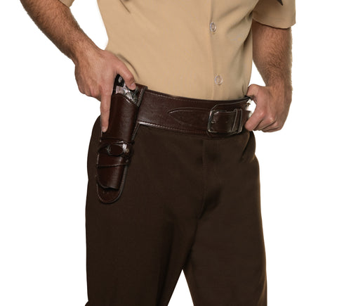Holster cowboy brun simple
