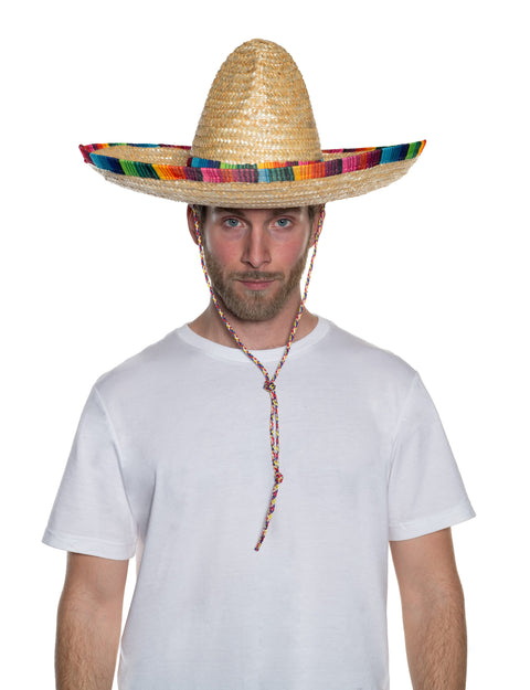 Sombrero avec bordure serape 20"