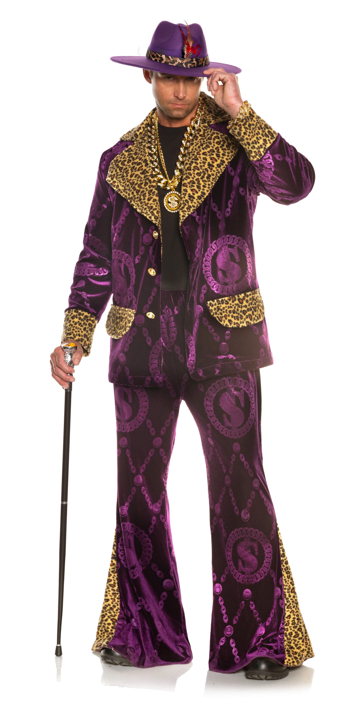Purple 70s Pimp Costume - Men