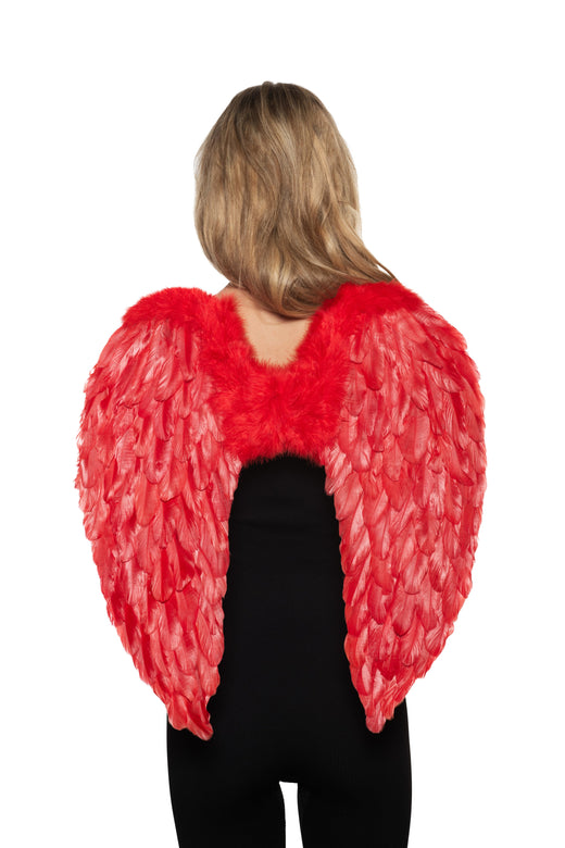 Ailes ange en plumes rouges