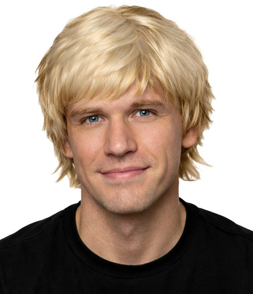 Perruque courte homme - Blond