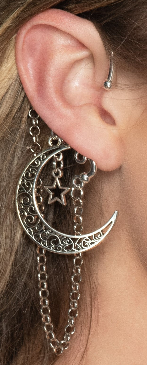 Manchettes d’oreilles lune et étoile