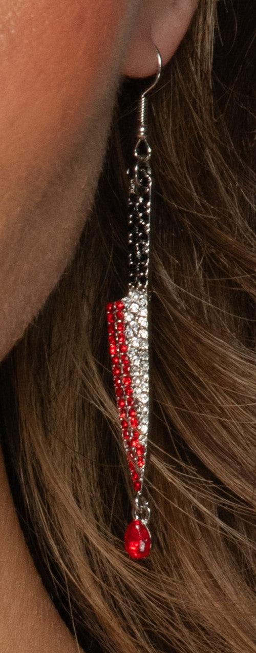 Boucles d’oreilles poignard strass