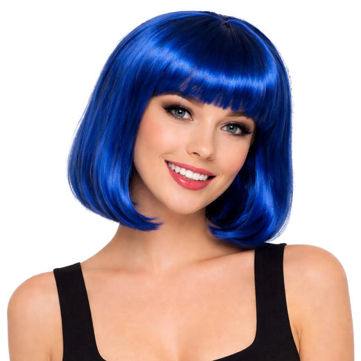 Perruque carré - Bleu royal