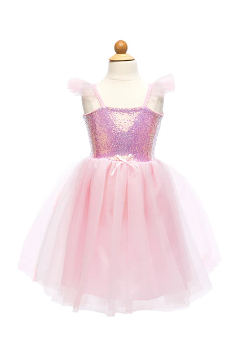 Sequins Princess Dress, Silver