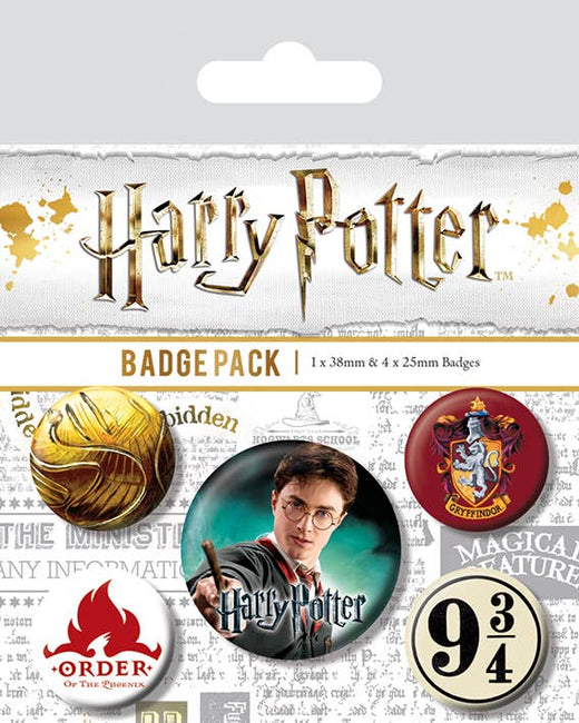 Pack de badges Harry Potter (Gryffondor)