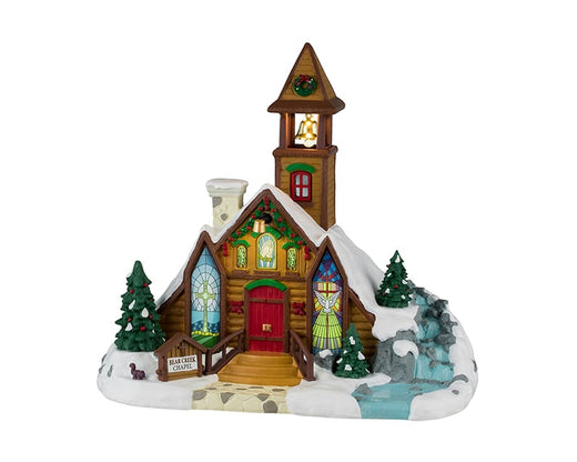 Bear Creek Chapel, battery-operated (4.5V) – Lemax Village