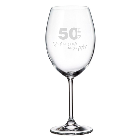 50 years Half a century is worth celebrating! - Wine cup