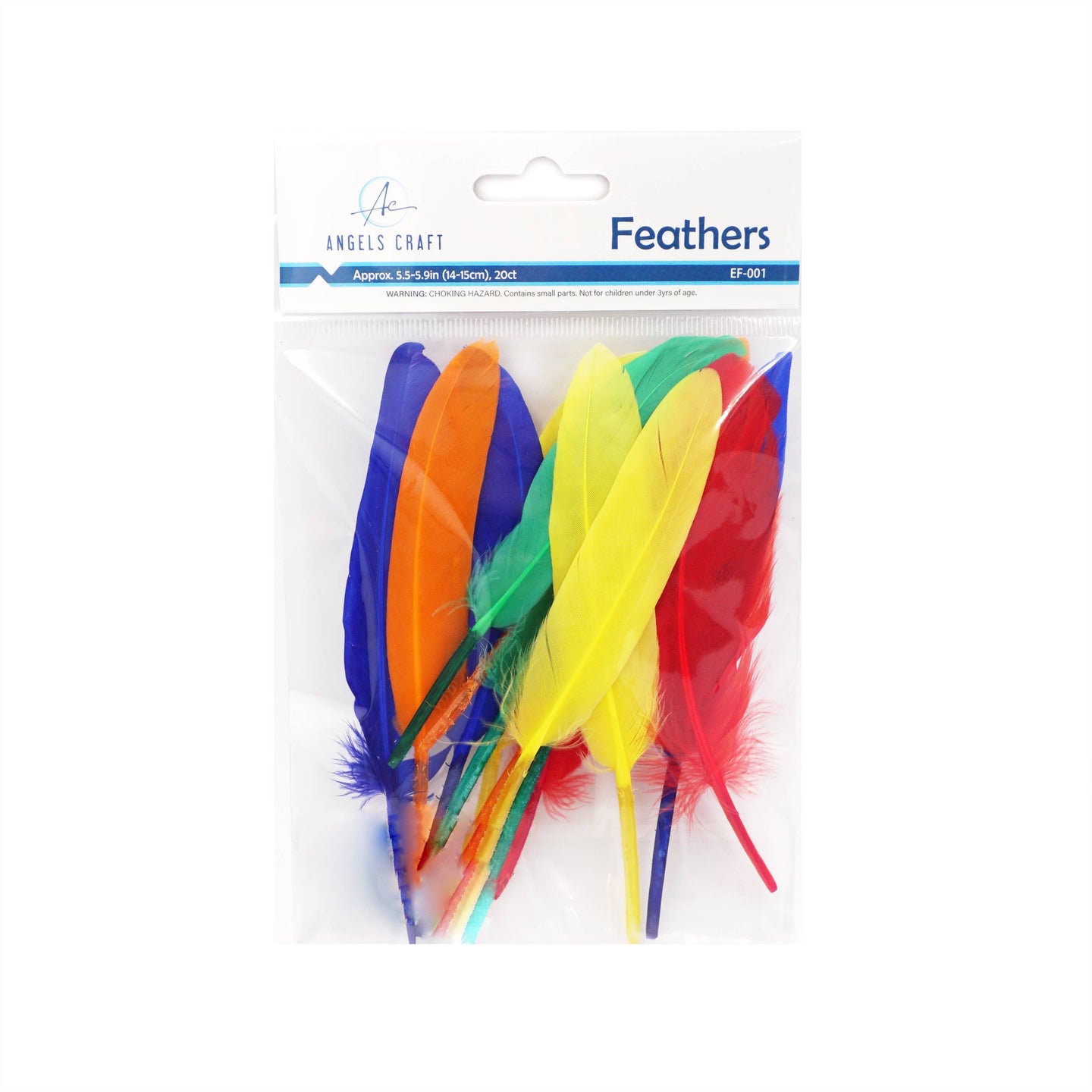 Plumes artisanales assorties et éclatantes – assortiment multicolore