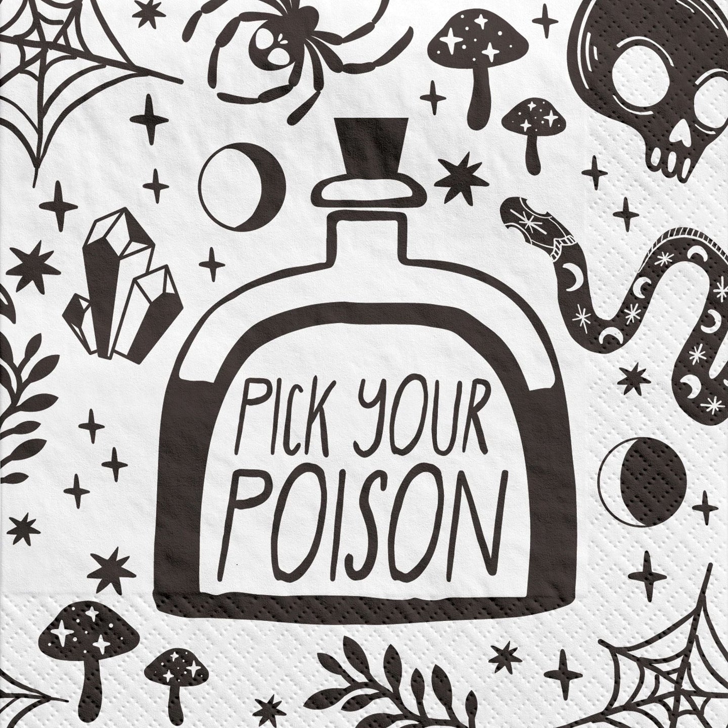 Serviettes à boissons Spellbound (16/pqt)