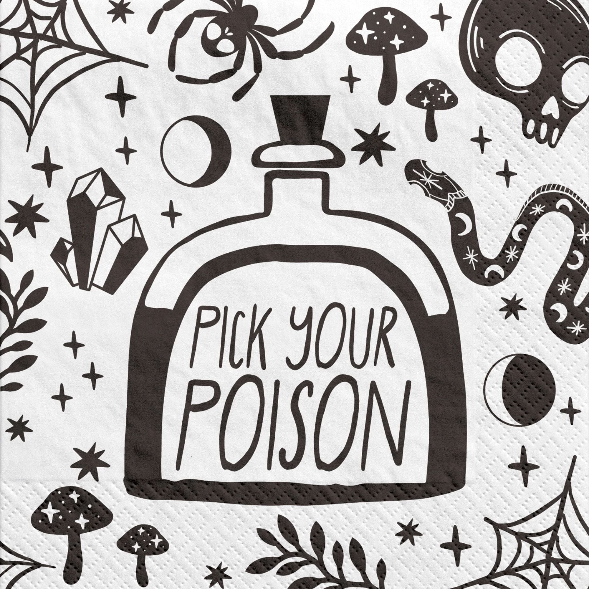 Serviettes à boissons Spellbound (16/pqt)