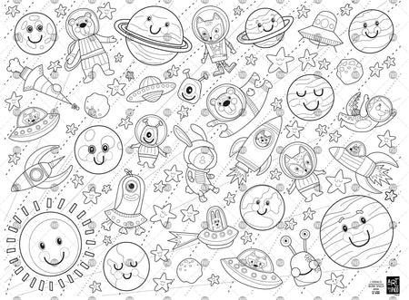 Giant coloring - Space - PiCO Tatoo