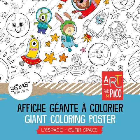 Coloriage géant - L'espace - PiCO Tatoo