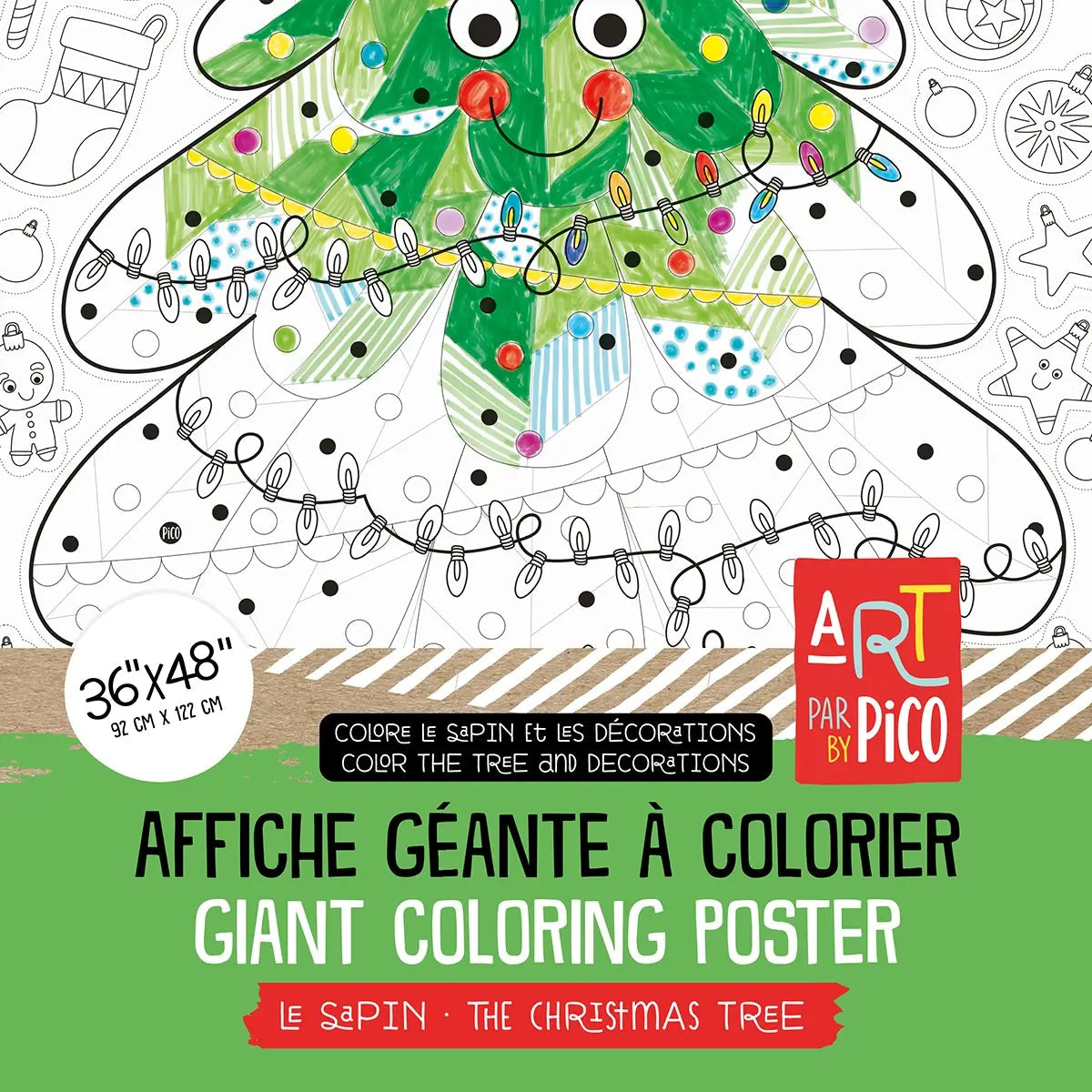 Giant tree coloring poster - PiCO Tatoo