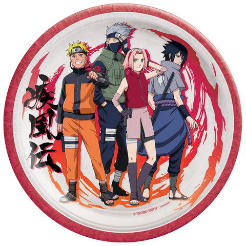 Assiettes en carton 9" - Naruto (8/pqt)