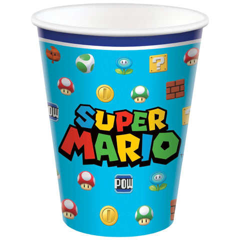 Verres en carton - Super Mario Bros (8/pqt)