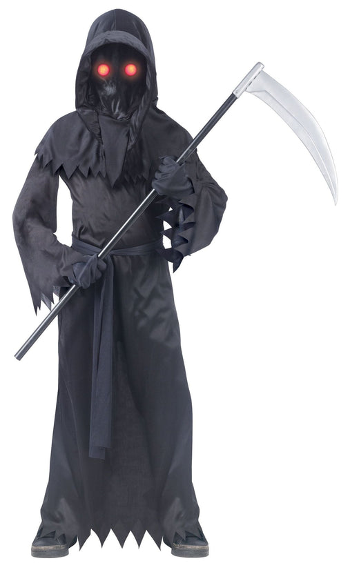 Costume de fantôme inconnu avec yeux clignotant - Enfant